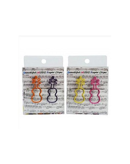 Clips Violín Colores Pack 12 unds