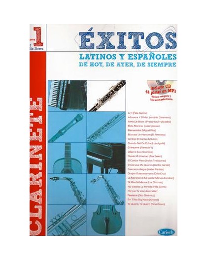 Éxitos Latinos Españoles Vol.1 Clarinete