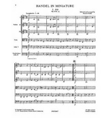 Handel in Miniature/ Full Score