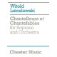 Chantefleurs et Chantefables/ Score