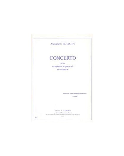 Concertopour Sax sop et Orchestra/ Red.