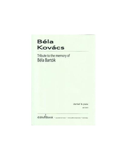 Tribute to the Memory of Béla Bartók