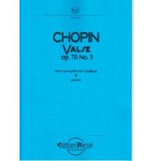 Valse Op. 70 Nº 3 (2 sax- pno)