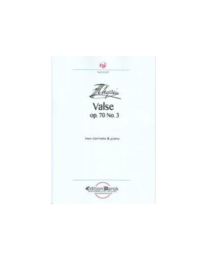Valse Op. 70 Nº 3 (2cl-pno)