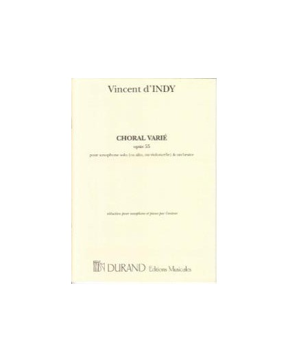 Choral Varié Op. 55/ Red. Pno.