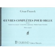 Oeuvres Completes pour Orgue Vol.  I
