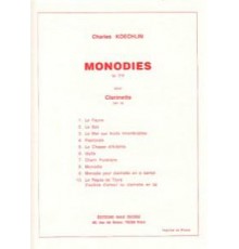 Monodies Op.216 pour Clarinette en La