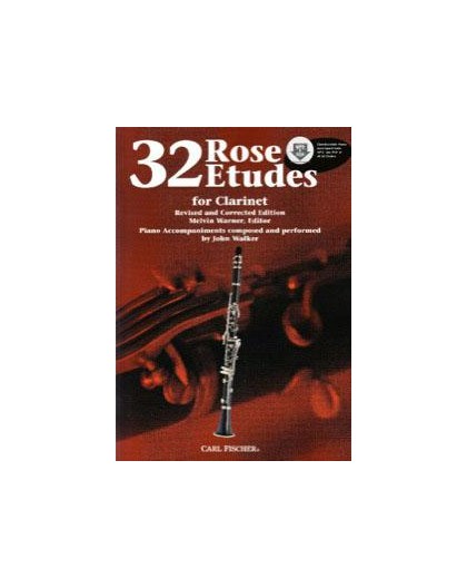 32 Rose Etudes   CD for Clarinet