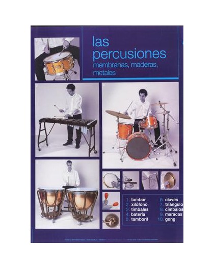 Poster Las Percusiones. Membranas, Mader
