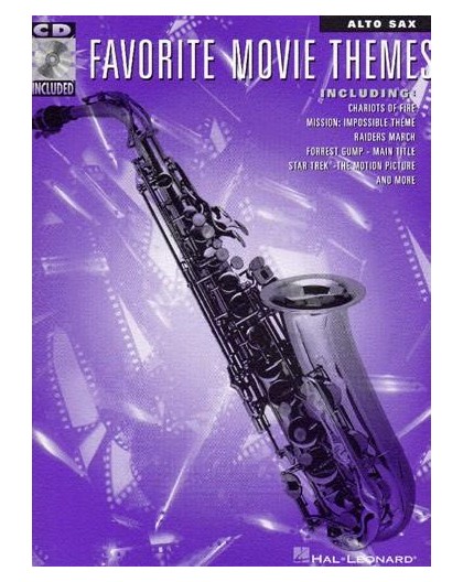 Favorite Movie Themes Alto Sax Book/