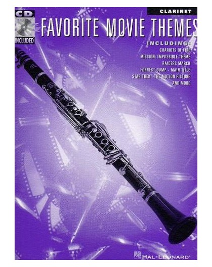Favorite Movie Themes for Clarinet   CD