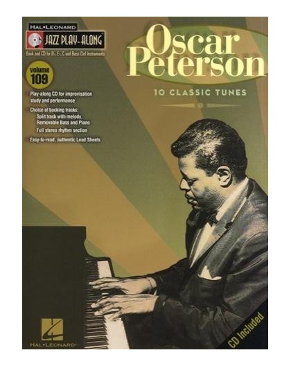 Jazz Play Along Vol. 109 Oscar Peterson