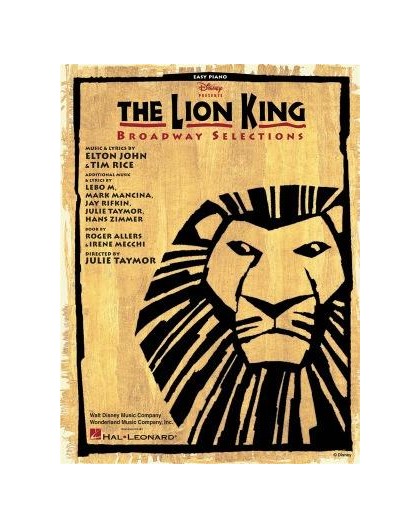 Disney The Lion King. Broadway Selection