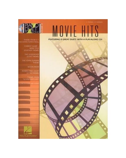 Movie Hits Piano Duet Playalong   CD