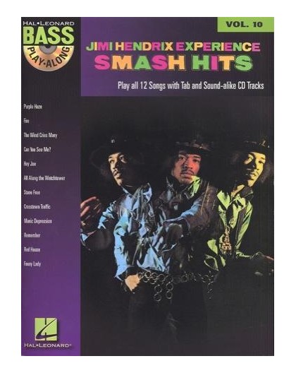 Bass Play-Along Jimi Hendrix   CD Vol.10