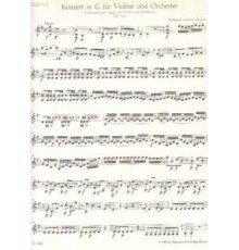 Concerto in G Major Nº 3 KV 216/ Violin
