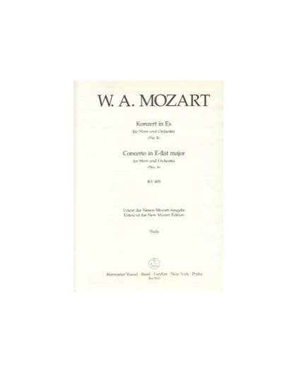 Concerto E flat Major Nº 4 KV495/ Viola