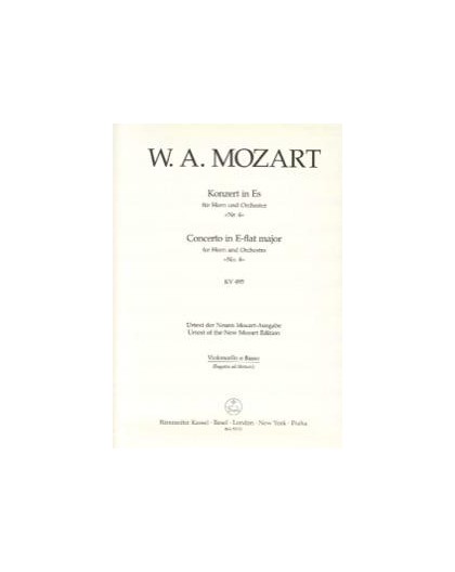 Concerto E flat Major Nº 4 KV495/ Cello-