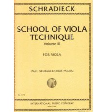 School of Viola Technique Vol. III