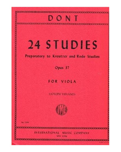 24 Studies Op. 37 Preparatory to Kreutze