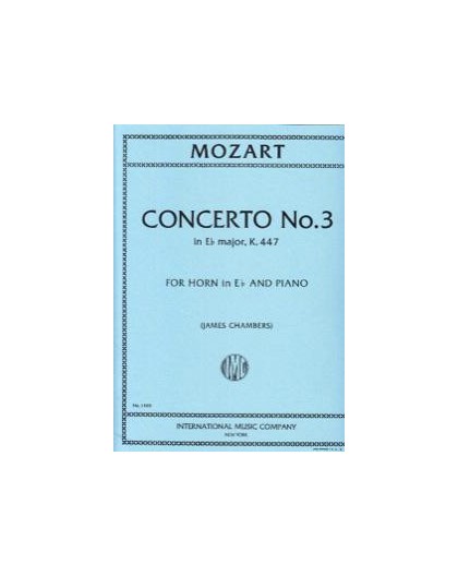Concerto Nº 3 in Eb Major K. 447/ Red. P