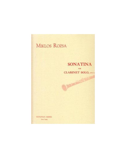 Sonatina Op. 27 for Clarinet Solo
