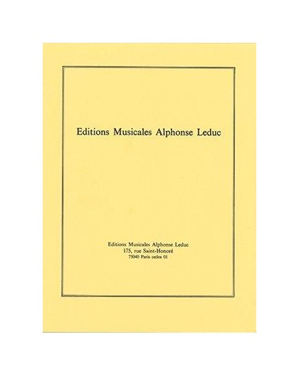 Etudes et Sonates pour Hautbois Vol. 1