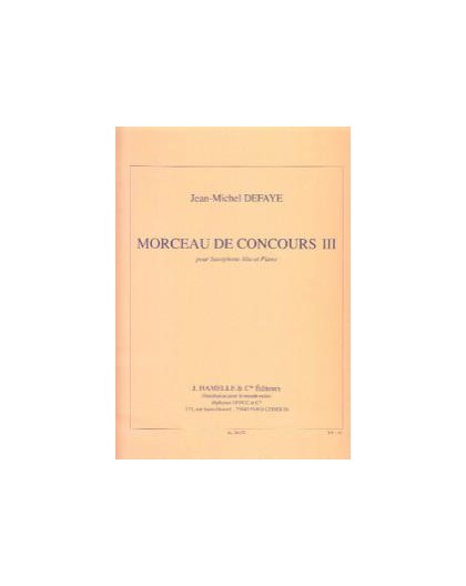 Morceau de Concours III