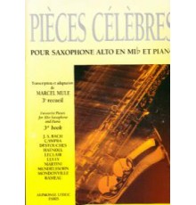 Pièces Célèbres 3º Saxo Alto y Piano