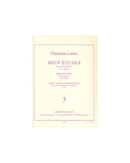 Neuf Etudes Vol. 3