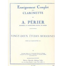 22 Etudes Modernes Clarinette