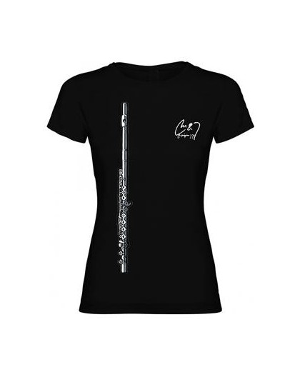 Camiseta Flauta Chica Negra XL