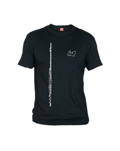 Camiseta Flauta Chico Negra XL