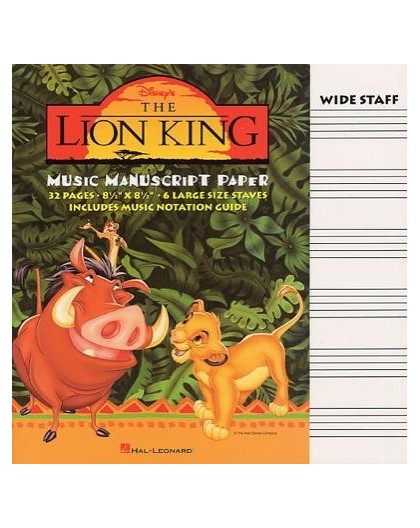 The Lion King Music Manuscript Paper