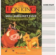 The Lion King Music Manuscript Paper