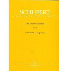 Die Schone Mullerin Op. 25/ Vocal Score