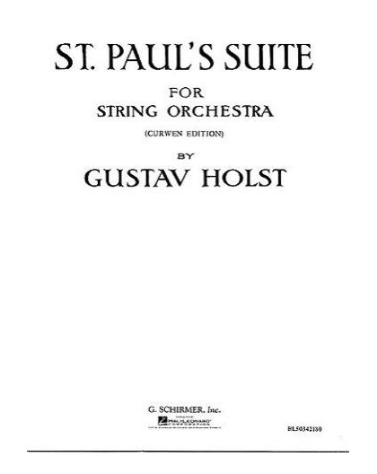 S. Paul? s Suite/ Full Score