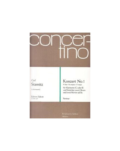 Konzert Nº 1 F-Dur/ Full Score