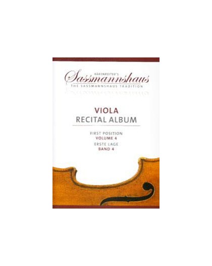 Viola Recital Album First Position Vol.4