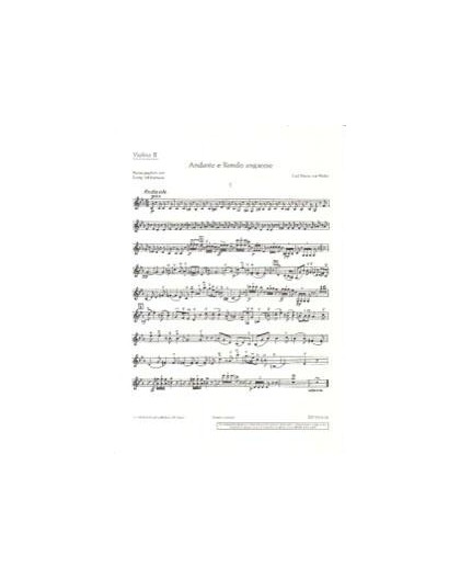 Andante und Rondo Ungarese/ Violin II