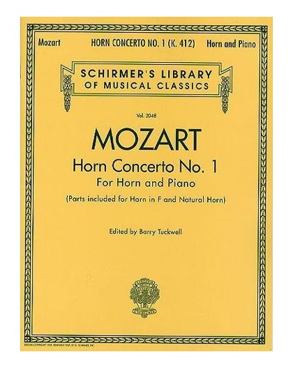 Horn Concerto Nº 1 K. 412/ Red.Pno.