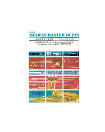 Belwin Master Duets Vol.1 Saxophone Adva