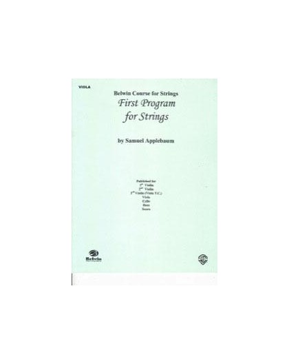 First Program for Strings.Book I/ Viola
