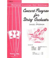 Concert Program for String Orchestra Vla