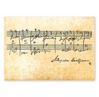 Postal Beethoven Partitura