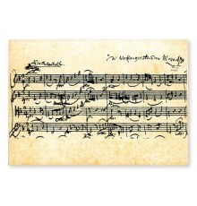 Postal Mozart Partitura