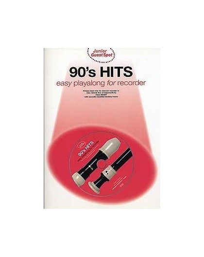 J.90?s Hits Easy Playalong Recorder   CD
