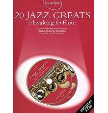 20 Jazz Greats Playalong Flute   2CD