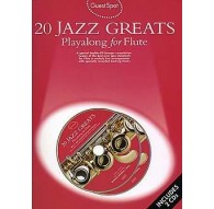 20 Jazz Greats Playalong Flute   2CD