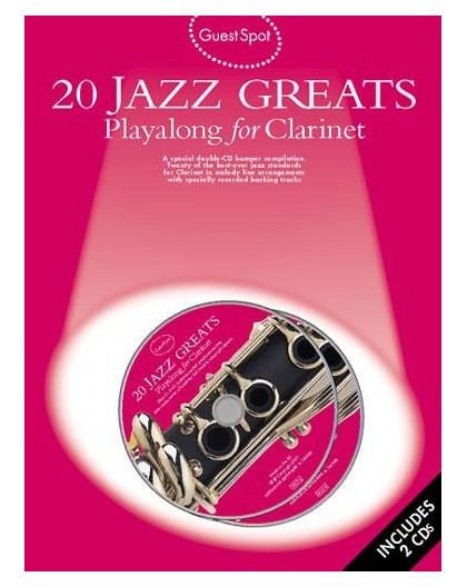 20 Jazz Greats Clarinet   Download Card